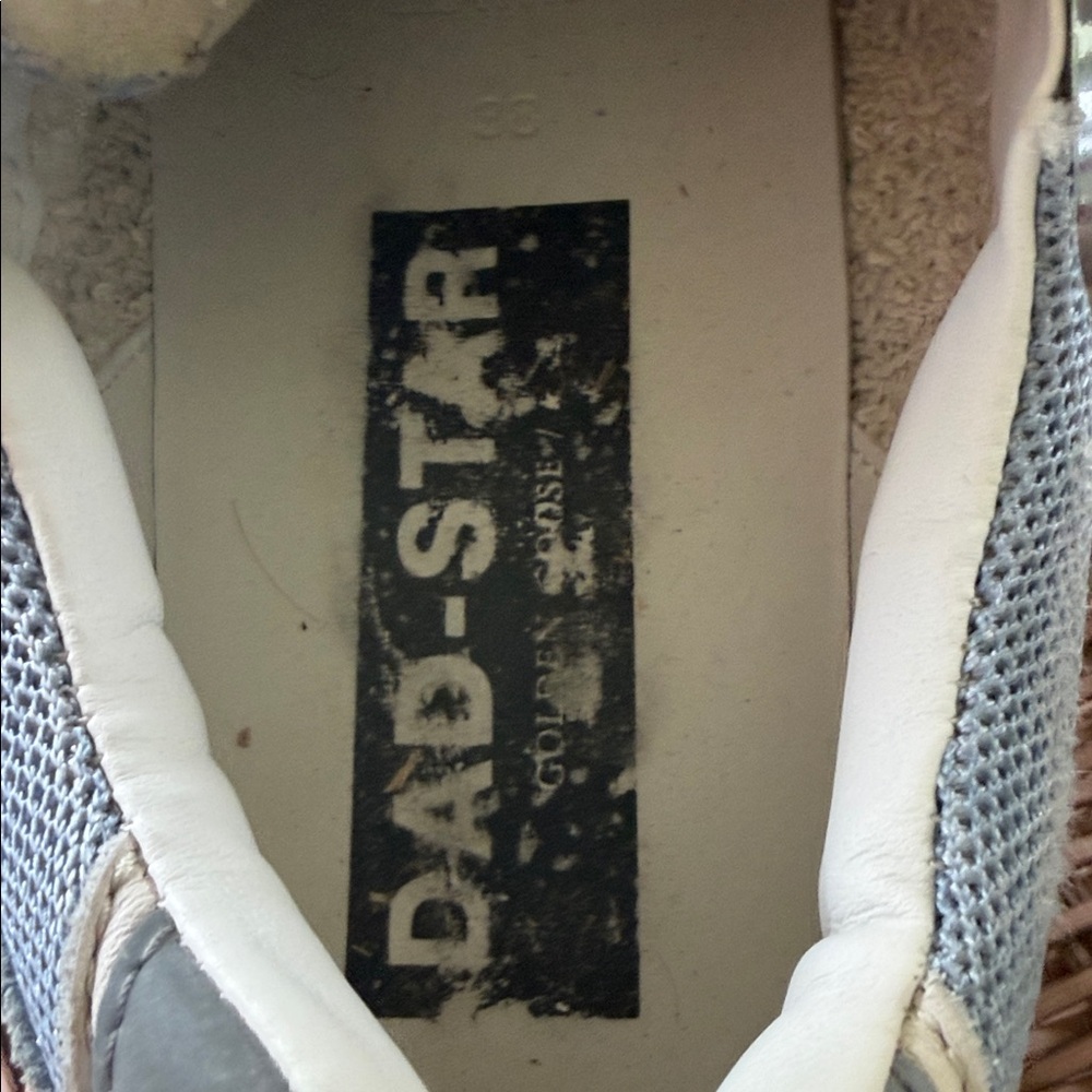 Golden Goose White and Gray Removable Insole 38 DAD-STAR - Picture 11 of 12